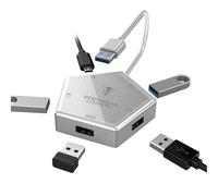 Convertitore da gioco a 4 porte USB 3.0 per Switch PS5/4/3 / Xbox-one Hermod Silver - Nouvo