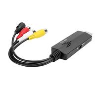 Convertitore da HDMI a AV, convertitore di video composito per cavo RCA a televisori/videoregistratori/videoregistratore/registratori DVD, convertitore da maschio a femmina per video composito RCA CVB