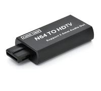 Convertitore da N64 a HDMI, console di gioco a HDMI, adattatore convertitore audio video HDMI per N64/SNES/NGC, supporto PAL/NTSC con uscita audio da 3,5 mm