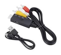 Convertitore da RCA a HDMI compatibile con cavo RCA maschio tricolore, lunghezza 1 m/3,2 piedi