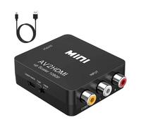 Convertitore da RCA a HDMI per dispositivi analogici, convertitore da AV a HDMI, conversione video 1080P con tecnologia di elaborazione del segnale,