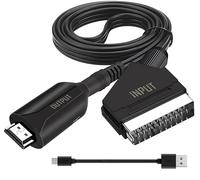 Convertitore da Scart a HDMI Adattatore Audio Video HD 1080P Tutto in Uno per