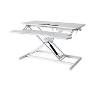 Convertitore da scrivania regolabile in altezza con vassoio per tastiera rimovibile, ergonomico per laptop e monitor, ideale per uso domestico o ufficio