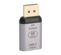 Convertitore da sorgente USB C femmina a DisplayPort, adattatore plug and play 4K60Hz per tablet OS Pro Surface Book Dell Envy, SPDIF stereo ottico LR