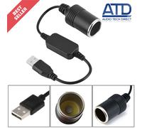 Convertitore Da USB 5V A 12V Presa Accendisigari Auto 12 V Femmina Cavo