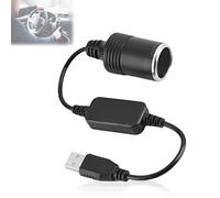 Convertitore da USB A maschio a 12 V per presa accendisigari da auto, convertitore di alimentazione per GPS Dashcam