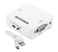 Convertitore da VGA ad AV con design plug and play, convertitore VGA ad alta risoluzione compatibile per aule, videoconferenze e visualizzazione su