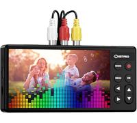 Convertitore da VHS a Digitale, HD 5" Grande Schermo Digitalizzatore VHS, Videoregistratore VHS Video Grabber Compatibile con Mini DV, Lettore DVD, Lettore Blu Ray, Hi8, Videocamera, Cassetta, Console