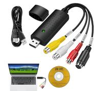 Convertitore da VHS a digitale, scheda di acquisizione video USB, lettore a nastro Mini DV, convertitore da nastro mini DV a digitale per editing Hi8 VHS a DVD digitalizzare, registrazione audio video