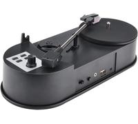 Convertitore da vinile a MP3, giradischi portatile, giradischi USB per registrazione diretta, converte dischi da 33/45/78 giri/min in digitale, con supporto USB/SD per registrazione senza PC