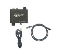 Convertitore DAC a 192 kHz da digitale ottico coassiale Toslink ad analogico RCA L/R 3,5 mm, adattatore convertitore audio.