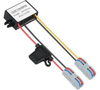 Convertitore DC da 10-60V a 5V 3A,convertitore di tensione da 12/24/36/48/60V a 5V 3A 15W,convertitore DC Buck a con fusibile impermeabile e striscia di serratura,regolatore di tensione verso il basso