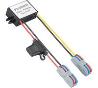 Convertitore DC da 10-60V a 5V,convertitore di tensione da 12/24/36/48/60V a 5V 5A 25W MAX, convertitore DC Buck con fusibile impermeabile e striscia di serratura,regolatore di tensione verso il basso