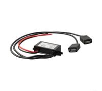 Convertitore DC-DC da 12 V 24 V a 5 V 3 A con doppia USB, convertitore di tensione impermeabile IP68 per auto, camion, barca, area di ingresso 8-32 V, protezione da sovraccarico, alimentatore compatto