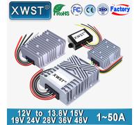 Convertitore DC DC XWST Boost da 12V a 13,8V 15V 19V 24V 28V 36V 48V Step Up Regolatore di tensione 1A-10A 25A-50A Alimentatore per laptop per auto