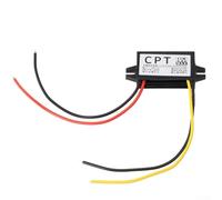 Convertitore DC Step Down da 12 V a 5 V, modulo impermeabile 3A 15 W regolatore di alimentazione per auto nero per elettronica automobilistica