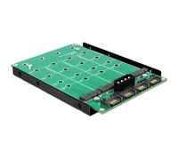 Convertitore Delock 62554 M.2 NGFF a SATA per 4 unità 2280/2260/2242/2230