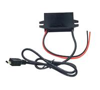 Convertitore di alimentazione for auto da 12V24V a 5V 3A Micro Mini USB DC-DC Step Down Adattatore di alimentazione di tensione con protezione inversa(Single Mini USB)