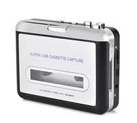 Convertitore di Cassette Audio Portatili, Nastro a Cassetta USB per Registratore di Cassette a Cassette MP3 con Cuffie per CD