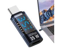 Convertitore di cavo di ricarica da tipo C femmina a USB 4 maschio 8K/60Hz | Convertitore cavo di ricarica, cavo da tipo C a cavo USB, USB C maschio a USB femmina, 40 Gbps, coppia display digitale LED