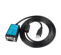 Convertitore di cavo seriale da USB 2.0 a DP9 RS232 con luce LED ad anello magnetico per uso industriale, 1,8 m