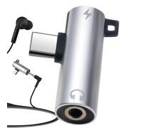 Convertitore di cuffie di tipo C, adattatore per cuffie tipo C | Convertitore audio adattatore per cuffie | Pratico convertitore di cuffie per gli amanti della musica e la ricarica