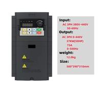 Convertitore di frequenza vettoriale ad alte prestazioni 30KW 220V/380V VFD 22KW 3000Hz Convertitore di frequenza for motore trifase AC220v(380V-37KW)