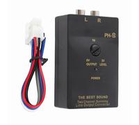 Convertitore di livello per altoparlanti stereo per auto Adattatore audio premium di livello alto-basso con funzione di ritardo per sistemi audio per auto di fabbrica Modello PH 2