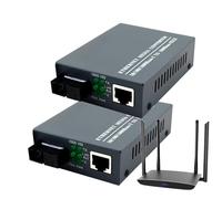Convertitore Di Media Fibra Gigabit - Ricetrasmettitore LC Monomodale, Ponte di Rete Fast Ethernet, Collegamento Dati Ad Alta Velocità | Attrezzature Infrastrutturali Professionali, Mini Switch