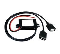 Convertitore di potenza CC-CC da 12 V a 5 V 3 A 15 W, regolatore di tensione, adattatore for cavo di ricarica USB, caricabatteria for auto, barca e moto, spedizione gratuita(Dual USB)