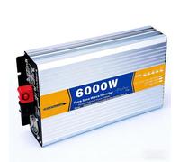 Convertitore di potenza da 6000W/8000W, DC 12V/24V/48V/60V/72V a CA 110V/220V for auto con 2 prese CA e morsetti a coccodrillo, for campeggio, camper, viaggi su strada e off-grid(6000W,72V)