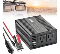 Convertitore di potenza per auto, con 2 porte USB e 2 prese da 12 V CC a 110 V/220 V CA, invertitore per auto, barca, camper