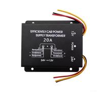 Convertitore di potenza per veicoli, invertitore step-down da 24 V a 12 V CC, con super condensatore e protezioni di sicurezza per un'alimentazione affidabile dell'auto (20 A)