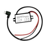 Convertitore di potenza step down DC DC da 12 V-24 V a 5 V 3A Out Adattatore for caricabatterie for telefono da auto Convertitore micro USB C da 12 Volt a 5 Volt Mini(Left USB micro)