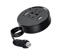 Convertitore di Potere Auto - Adattatore di Ricarica Rapida, Inverter Auto Multiporta con Uscita USB, Caricabatteria da Auto Professionale con Design per Computer Portatile