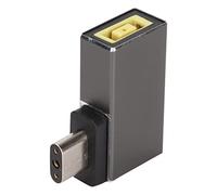 Convertitore di Ricarica, Ingresso Femmina a Adattatore di Ricarica Maschio a 3 Pin Chip di Induzione PD Guscio in Lega di Alluminio Plug And Play per Laptop da Gioco per