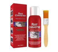 Convertitore di ruggine per auto con primer - nero, rimozione della ruggine, convertitore di ruggine con pennello 2 in 1, antiruggine Iron Powder Remover, primer antiruggine per metallo/biciclette