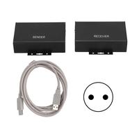 Convertitore di segnale USB Extender su Cat5e6 con compatibilità telecomando, suono stereo ad alta fedeltà, trasmissione a lunga distanza fino a 60