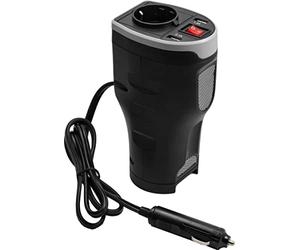 Convertitore di tensione 12/220 V Portabicchieri TECHNAXX TE13