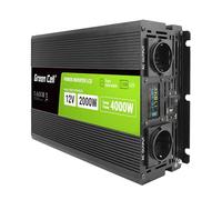 Convertitore di tensione LCD Green Cell 2000W/4000W da 12V a 230V Convertitore di tensione sinusoidale pura Convertitore inverter PowerInverter Convertitore CA CC Caricatore per auto per roulotte