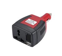 Convertitore di tensione per auto da 75 W, caricabatteria con porta USB, colore: