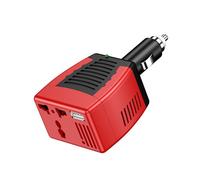 Convertitore di tensione per auto da 75 W, caricabatteria con porta USB, colore: