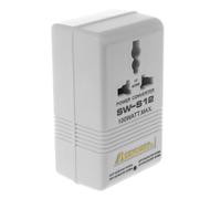Convertitore di tensione step-up/step-down da 100 W per viaggi 110 V-120 V/220 V-240 V Bianco