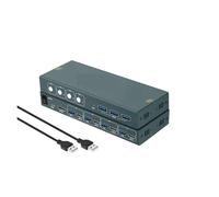 Convertitore Digitale, Switch KVM USB 2.0 for tastiera mouse stampante PC condivisione 4 dispositivi 4K a 30Hz/60Hz