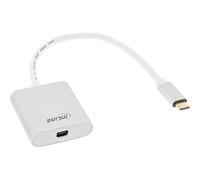 Convertitore display USB InLine® 64105S, da USB Type-C maschio a Mini DisplayPort femmina (modalità DP Alt), 4K2K, argento, 0,2 m