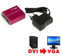 Convertitore DVI A VGA - ALTA RISOLUZIONE (PC DVI / SCHERMO VGA)