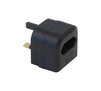 Convertitore Euro 2 Pin A 3 Pin UK Nero - 73070