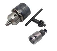 Convertitore for mandrino portapunta di precisione da 1,5-13 mm Adattatore for cambio rapido filettato 1/2"-20UNF SDS-Plus Gambo 1/4" esagonale (Color : Chuck and Adapter)