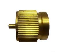Convertitore Gas per campeggio 35g Leggero Portatile Convertitore | Ottone e alluminio, sigillo O-ring, anti , per bombole 1lb, compatibile stufe EN417(Gold)
