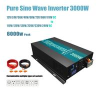 Convertitore generatore di onde sinusoidali pure 3000W 24V 220V pannello solare/convertitore generatore eolico 12V/36V/48V DC a 110V/120V/230V/240V AC